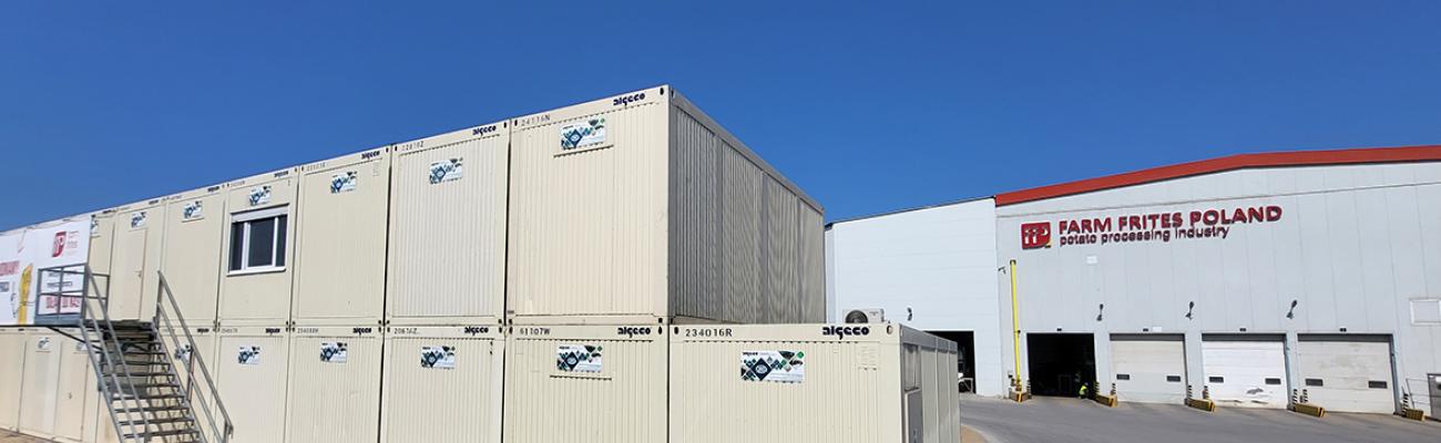 KONTENERY LĘBORK ROZBUDOWA FARM FRITES